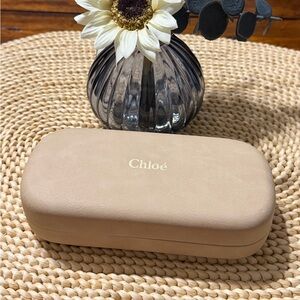 Chloe Tan Snap Eyeglasses / Sunglasses Case